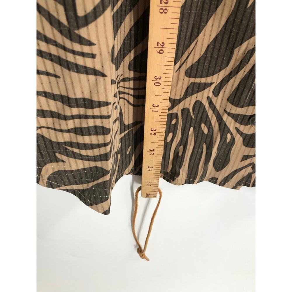 Roark Bless Up Dress in Khaki Leaf Print Breathable Outdoor Vacation Small NEW - Picture 9 of 12